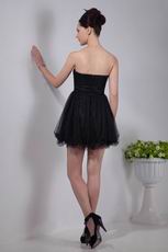 Noble Sweetheart Black Net Sweet 16 Dresses With Beading