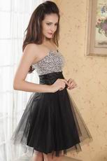 Best Quality Sweetheart Neck Black Cocktail Dress