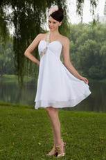 Cute Girls Wear One Shoulder White Bridesmaid Dresses