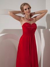 Wine Red Top Floor Length Bridesmaid Dress In New Jersy