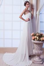 Simple Sweetheart Wedding Dress For Beach Wedding Ceremoney