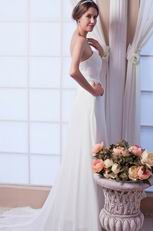 Simple Sweetheart Wedding Dress For Beach Wedding Ceremoney