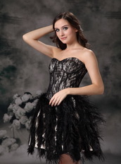 Black Sweetheart Cocktail Dress Made By Lace And Feather Unique