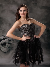 Black Sweetheart Cocktail Dress Made By Lace And Feather Unique