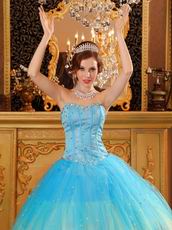 Stylish Gradually Changing Fading Contrast Color Quinceanera Dress