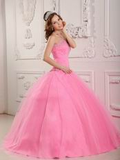 Lovely Sweetheart Pink Ball Gown Skirt Quinceanera Dress