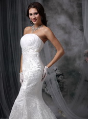 Mermaid Strapless Hot Styles Petite Wedding Dress Beautiful Low Price