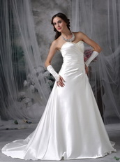 Perfect Sweetheart A-line Stain Wedding Dress Ivory Low Price