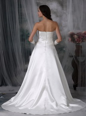 Perfect Sweetheart A-line Stain Wedding Dress Ivory Low Price