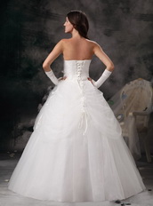 Remarkable Strapless Custom Tailoring Wedding Dress Women Low Price