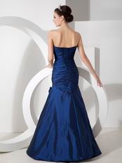 Navy Blue Mermaid Evening Dress For 2014 Prom Wear