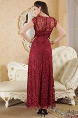 Featured 2014 Jewel Floor Length Skirt Burgundy Prom Dress New