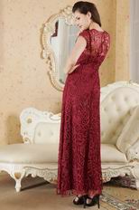 Featured 2014 Jewel Floor Length Skirt Burgundy Prom Dress New