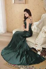 One Shoulder Mermaid Olive Green Female Prom Dress New Look