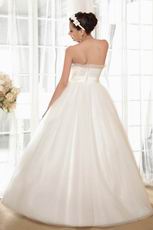 Noble Beaded Bodice With Appliques A-line Wedding Gown Cheap