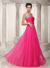 Hot Pink Designer One Shoulder Sexy Evening Dress Customized Night Club