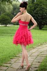 Cute Mini Organza Graduation Ceremony Dresses For Girl