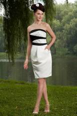 Crystal Bodice Column Short Graduation Dress Girls Wear