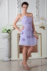 Lovely Knee Length Lavender Graduation Dress For Cheap