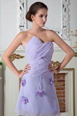 Lovely Knee Length Lavender Graduation Dress For Cheap