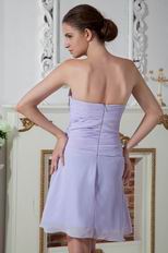 Lovely Knee Length Lavender Graduation Dress For Cheap