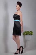 Black Strapless Short Homecoming Dress Under 100 Dollars