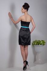 Black Strapless Short Homecoming Dress Under 100 Dollars