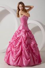 Classic Appliques Hot Pink Quinceanera Dress For Cheap