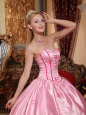 Pink Sweetheart Puffy Cascade Skirt Quinceanera Dress Oregon