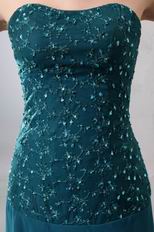 Beaded Lace Layers Skirt Peacock Blue Jacket Dress For Ocassion Prom Wear