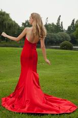 Sweetheart Mermaid Make My Own Red Prom Dresses Petite