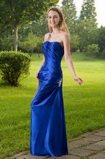 One Shoulder Cobalt Blue Sheath 2014 Prom Party Dress