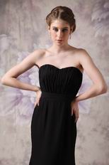 Discount Sweetheart Black Chiffon Club Party Dress Petite