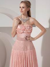 Ankle-length Blush 100D Chiffon Discount Prom Dress VvDress