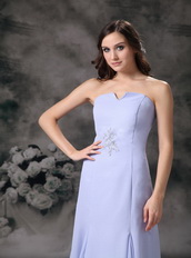 Strapless Lavender Chiffon Mother Of The Bride Dress With Jacket Modest