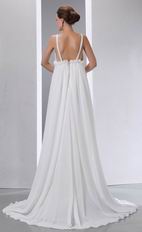 Designer Straps Ivory Maternity Wedding Dress For Discount