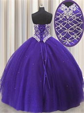 Detachable Purple Elegant Ball Gown With Knee Length Skirt Three Pieces