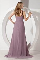 Inexpensive Scoop Rosy Brown Petite Evening Dresses