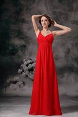 Red Bridesmaid Dress Wear to Church Wedding Ceremony