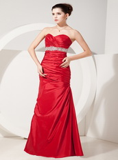 Scarlet Floor-length A-line Prom Dress For Beautiful Lady Inexpensive