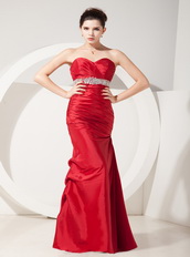 Scarlet Floor-length A-line Prom Dress For Beautiful Lady Inexpensive