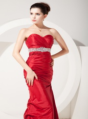 Scarlet Floor-length A-line Prom Dress For Beautiful Lady Inexpensive