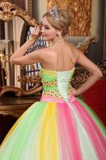 2014 Latest Fashion Contrast Color Dress Wear To Quince Party