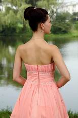 Discount Strapless Asymmetrical Skirt Short Pink Celebrity Party Dress