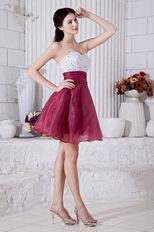 Cute Purple Beaded Sweet 16 Knee Length Dress