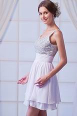 Hot Sell Straps Lavender Sweet 16 Dress With Beading