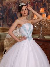 Strapless Top Designer White Quinceanera Dresses For Girls