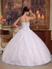 Strapless Top Designer White Quinceanera Dresses For Girls