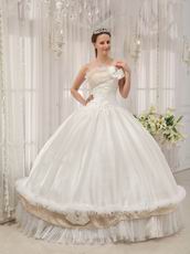 Wholesale Strapless White Bar Mitzvah Quinceanera Dress