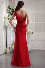 Wine Red Floor Length Evening Dresses By 2014 Designer